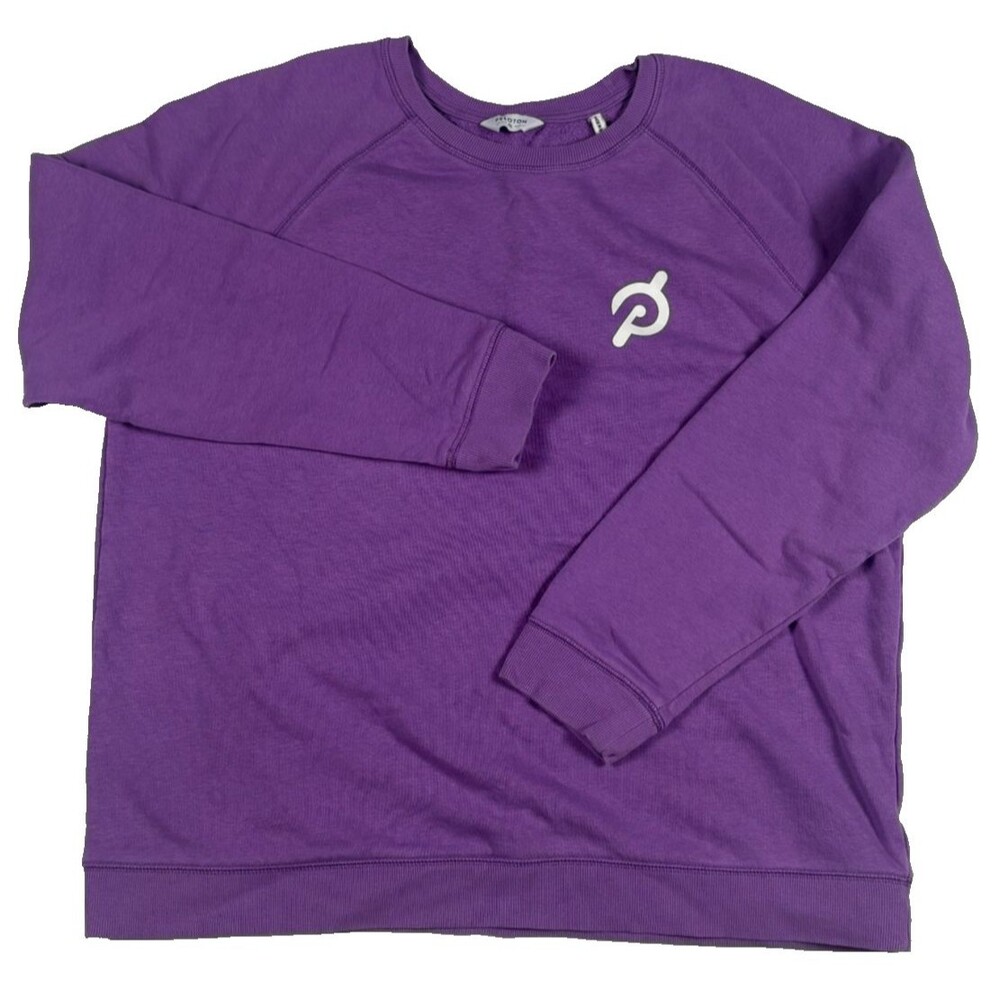 Peloton Women’s XL Purple Crewneck Sweatshirt Logo Fleece Pullover